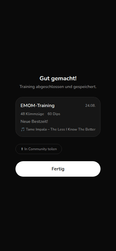 Training teilen